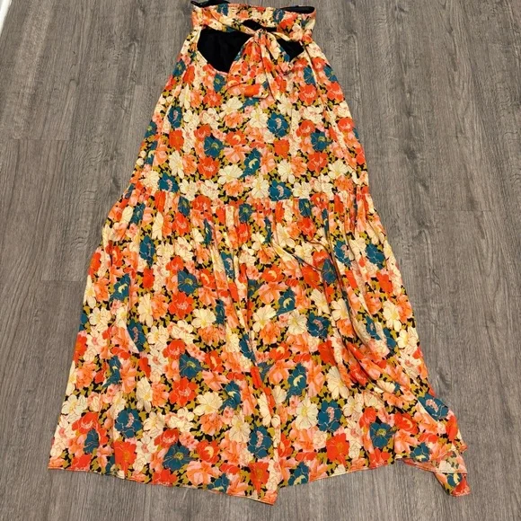 Free People Strapless Floral Maxi Dress Size Small - Picture 12 of 13